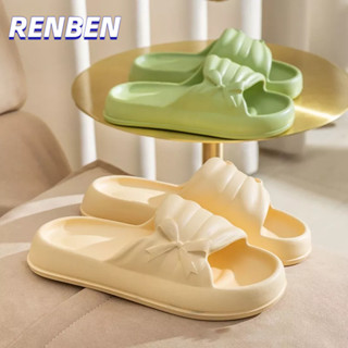 RENBEN บ้านใหม่ของผู้หญิงและครัวเรือนที่เรียบง่ายเปิดนิ้วเท้าห้องน้ำรองเท้าแตะผู้หญิง