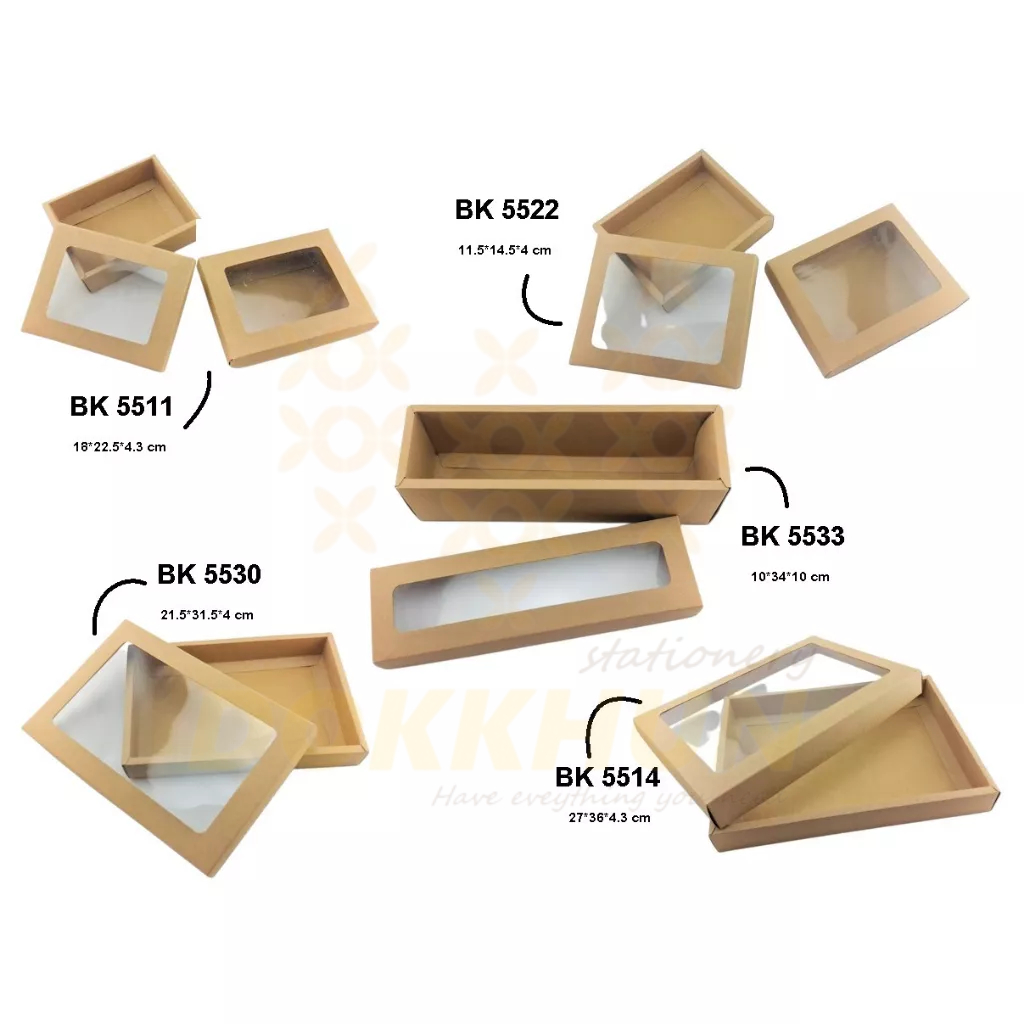 กล่องของขวัญ-กล่องกระดาษคราฟท์-เจาะหน้าต่างก-ฝาครอบ-กล่องของขวัญ-กล่องกรอบรูป-กล่องเบเกอรี่-กระดาษน้ำตาล-พร้อมส่ง-ด่วน