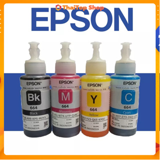 Epson หมึกแท้​ 664 Original ink 70ml 4สี แท้ เติม  T664 ​ L120 L210 L220 L360 L405 L1300