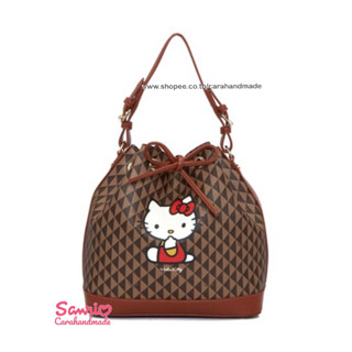 SANRIO แท้💓hello kitty 💓shoulder bag💓กระเป๋าทำงาน💓 สวย💓 ลายคิตตี้