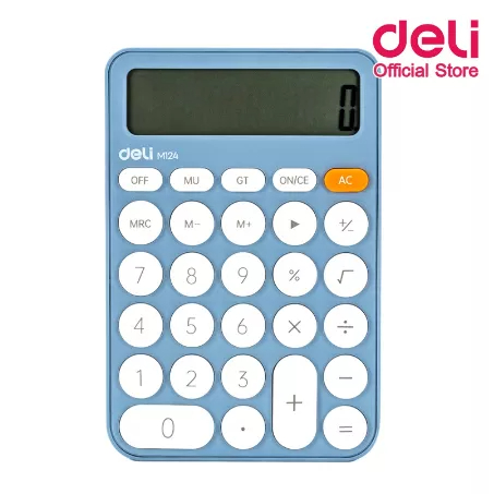 deli-m124-calculator-12-digit-เครื่องคิดเลขแบบพกพา-สุดน่ารัก-อุปกรณ์สำนักงาน