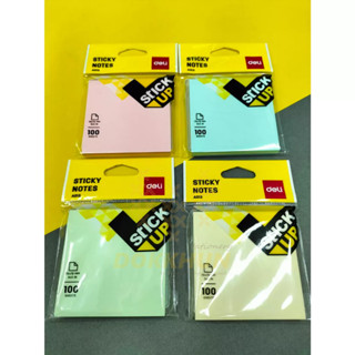 Deli A01302 Sticky Note กระดาษโน๊ตกาว (คละสี 1 ชิ้น) กระดาษโน๊ต โพสอิท กระดาษสติ๊กโน้ต เครื่องเขียน อุปกรณ์การเรียน