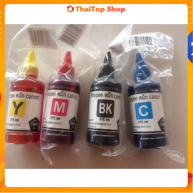 Canon หมึกเติม Refill ink 100ml 4สี แท้ เติม Canon ได้ทุกรุ่น ใช้ได้ทุก ...