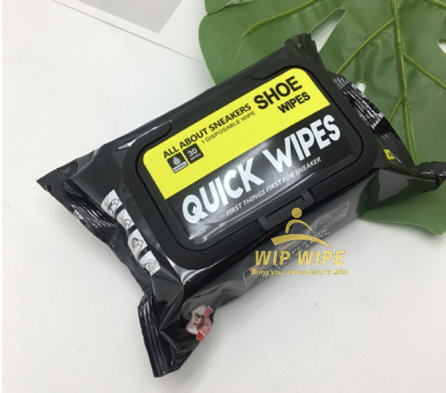 ภาพหน้าปกสินค้าQuick wipes มีอย ตรงปก พร้อมส่ง ผ้าเปียกทำความสะอาดรองเท้า Quick wipe ทิชชู่เปียกเช็ดรองเท้า จากร้าน wip_wipe บน Shopee