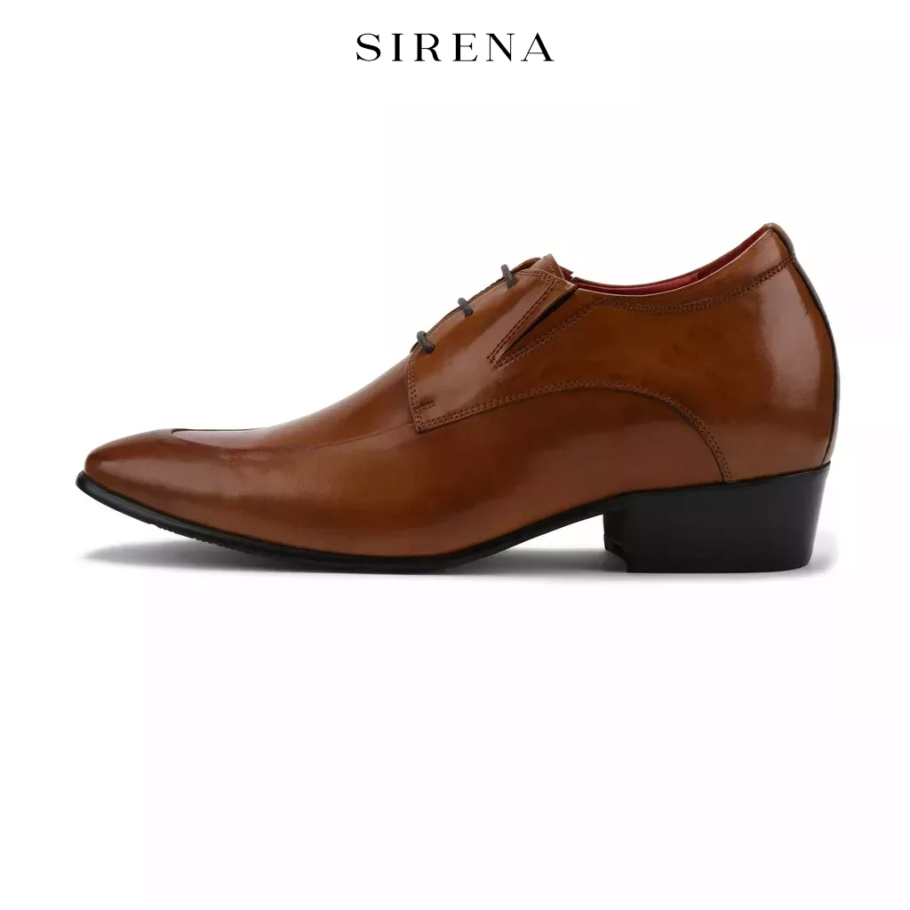 ภาพหน้าปกสินค้าPAUL & SIRENA รองเท้าหนังแท้ เสริมส้น 3 นิ้ว รุ่น HENRY สีน้ำตาล  รองเท้าหนังผู้ชาย