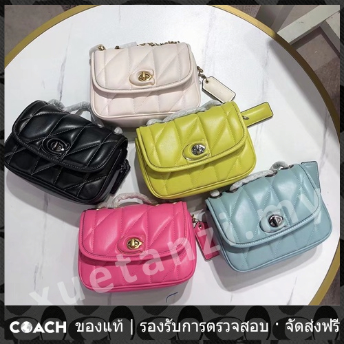 outlet-coach-แท้-ca086-กระเป๋าสตรีแฟชั่นกระเป๋ารักแร้คลาสสิกที่สวยงามและหลากหลายเทรนด์ใหม่สดใสกระเป๋าโซ่