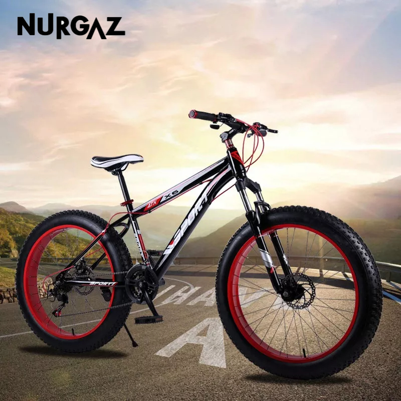 nurgaz-จักรยานปรับความเร็วได้-จักรยาน-จักรยานหิมะชายหาด-จักรยานเสือภูเขาชายและหญิง-จักรยานนักเรียน-จักรยานเหล็กกล้าคาร์บอนสูง-จักรยานสำหรับผู้ใหญ่