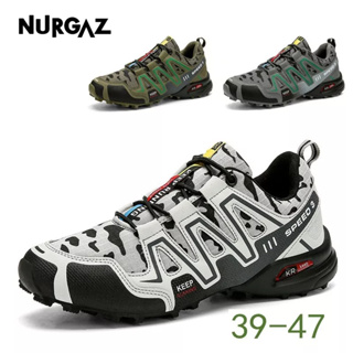 NURGAZ การค้าต่างประเทศรองเท้าเดินป่าผู้ชาย, เดินป่า, ข้ามประเทศ, รองเท้าวิ่ง, รองเท้าผ้าใบกลางแจ้ง, ขนาดบวก