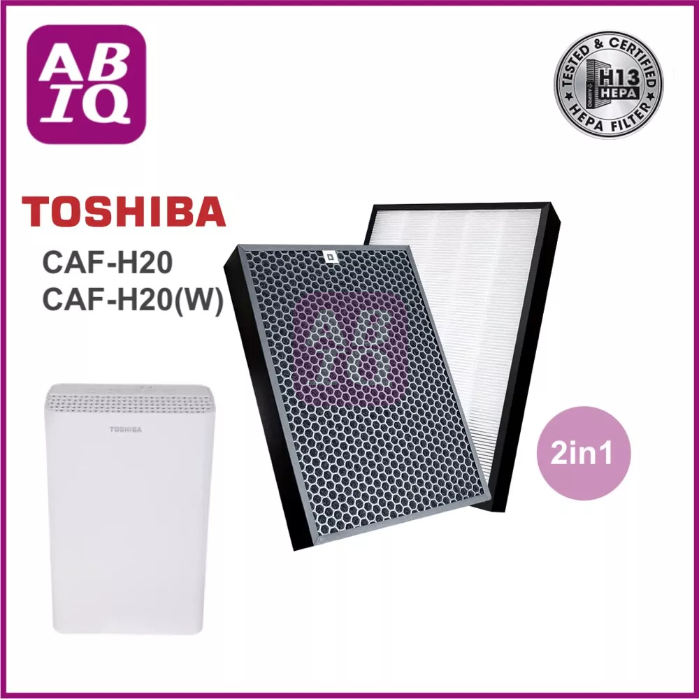 abiq-แผ่นกรองอากาศ-2in1-hepa-h13-filter-สำหรับ-toshiba-เครื่องฟอกอากาศรุ่น-caf-h20-caf-h20-w