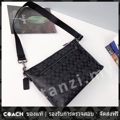 outlet-coach-แท้-78722-กระเป๋าสะพายไหล่ผู้ชาย-pvc-กระเป๋าสะพายข้าง