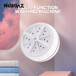 NURGAZ สิ่งประดิษฐ์ซักรีด Turbo Net Red Mini แบบพกพาทำความสะอาดอัลตราโซนิกสิ่งประดิษฐ์ขนาดเล็กมินิเครื่องซักผ้าอัตโนมัติเต็มรูปแบบ