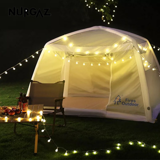 NURGAZ เต็นท์แคมป์พองกลางแจ้ง Canopy Quick-opening no-pitch tent เต็นท์หนาแบบพกพา Sun, rain and windproof camping เต็นท์เป่าลม