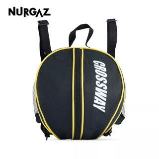 NURGAZ กีฬาบาสเกตบอลกีฬากลางแจ้งการฝึกอบรมฟุตบอลกระเป๋าสะพายคู่เดียว