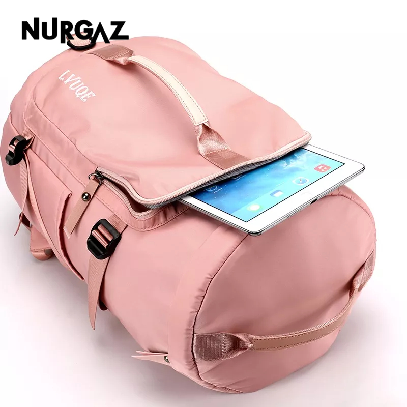 nurgaz-ว่ายน้ำกลางแจ้งกันน้ำทัศนศึกษาโยคะฟิตเนสกระเป๋าสะพายคู่