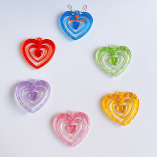 ☄️พร้อมส่ง🔥: 💗พวงกุญแจหัวใจ Heart keyring จี้หัวใจ  (เฉพาะจี้)ขนาด5.6x5.2cm