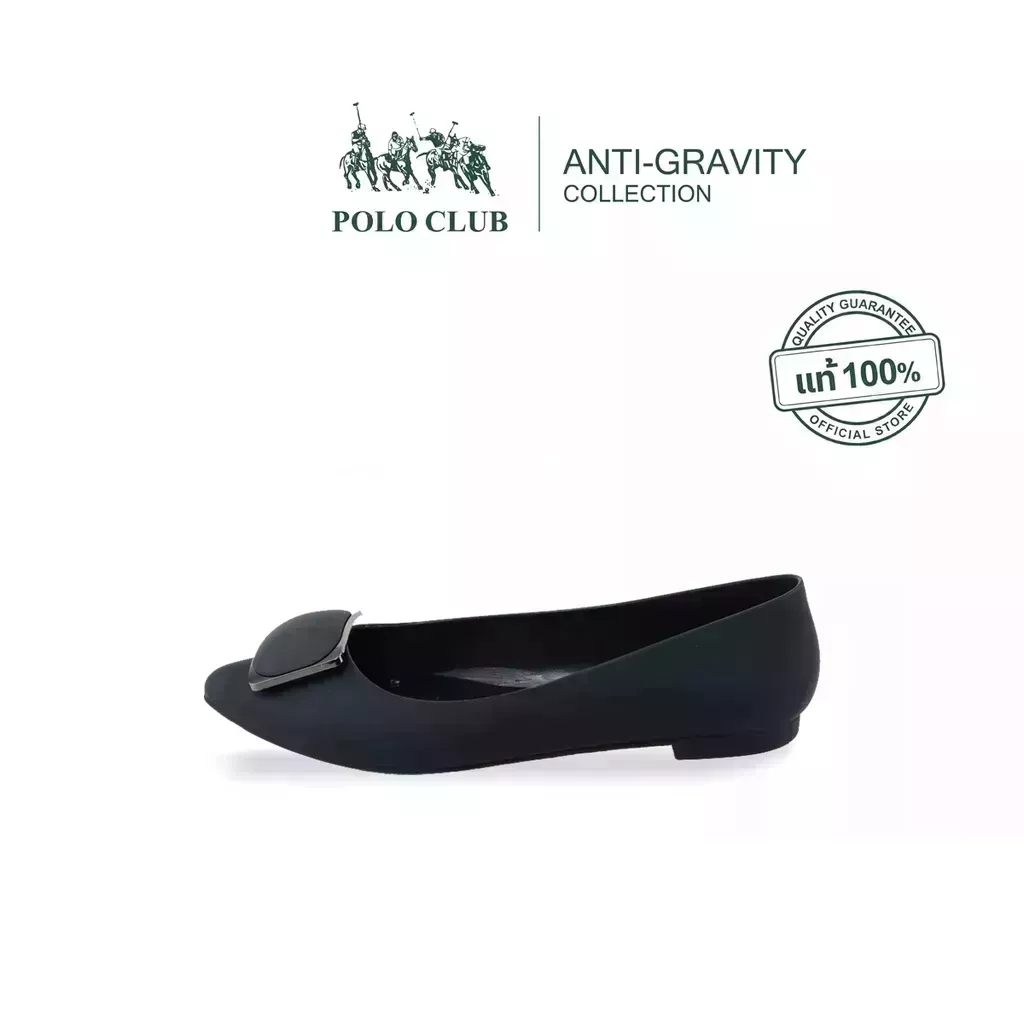 รูปภาพสินค้าแรกของPOLO CLUB รองเท้ายาง รุ่นP1876สีดำ  รองเท้าคัทชูผู้หญิง