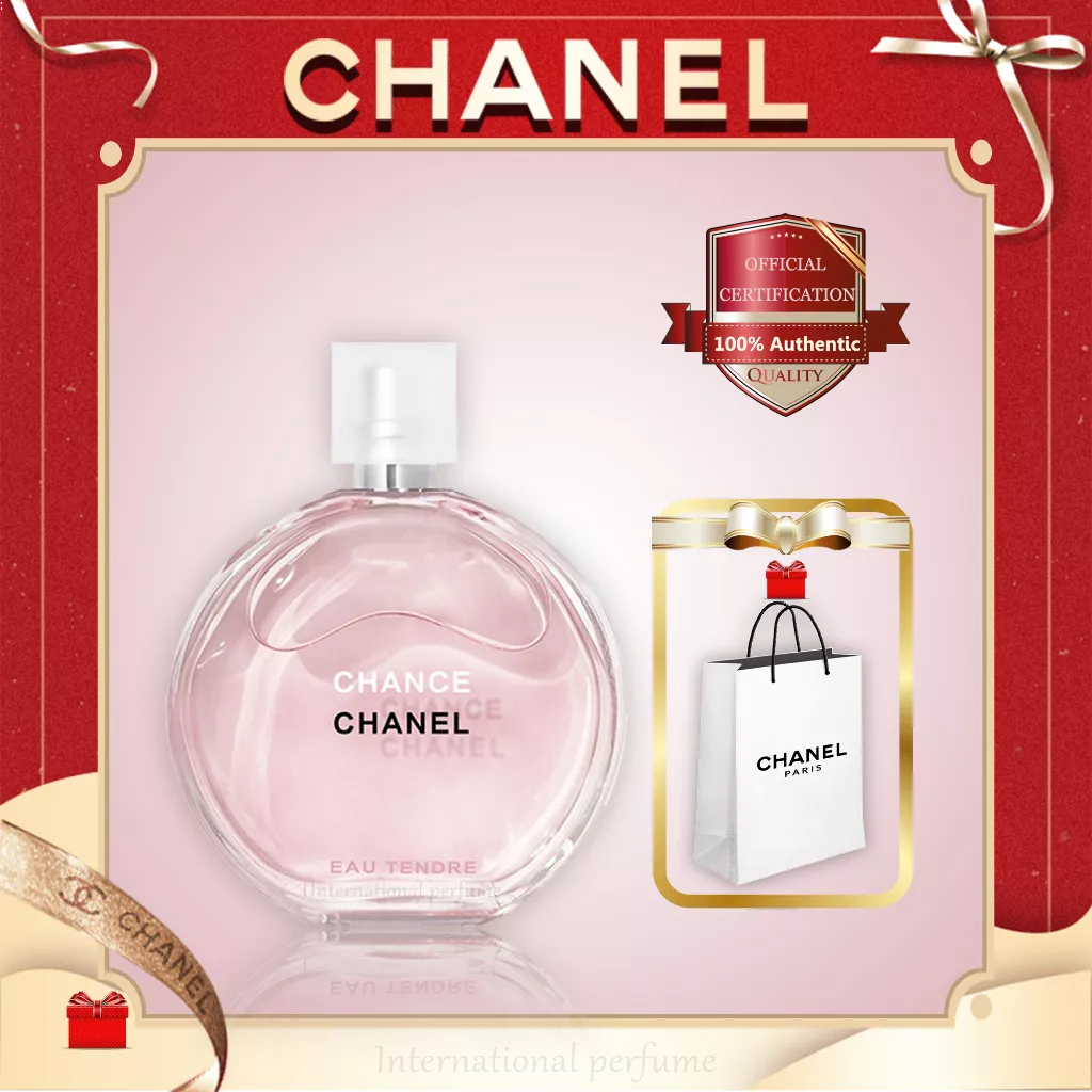 ภาพหน้าปกสินค้าเคาน์เตอร์ของแท้ Chanel Chance Eau De Toilette EDT 100ML น้ำหอมผู้หญิง มอบถุงเป็นของขวัญ