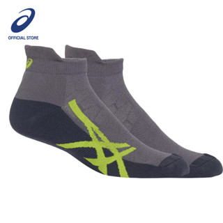 ASICS :  CUSHION SINGLE TAB UNISEX RUNNING ชายหญิง ถุงเท้า ของแท้  CARRIER GREY