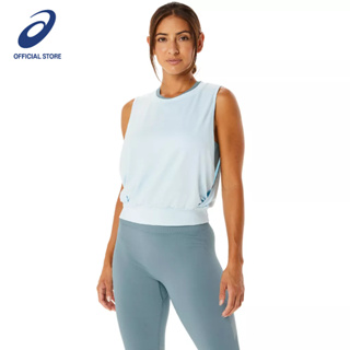 ASICS :  WOMEN NAGINO FLEX SLEEVELESS TOP WOMEN TRAINING เสื้อ ผู้หญิง เสื้อ เสื้อกล้าม ของแท้  SKY