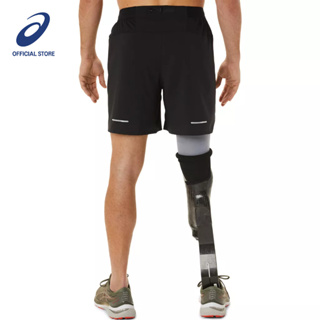 ASICS :  ROAD 7IN SHORT MEN RUNNING ผู้ชาย กางเกงขาสั้น ของแท้  PERFORMANCE BLACK