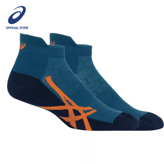 ASICS :  CUSHION SINGLE TAB UNISEX RUNNING ชายหญิง ถุงเท้า ของแท้  INK TEAL