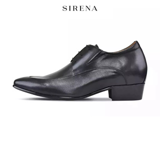 ราคาPAUL & SIRENA รองเท้าหนังแท้ เสริมส้น 3 นิ้ว รุ่น HENRY สีดำ | รองเท้าหนังผู้ชาย