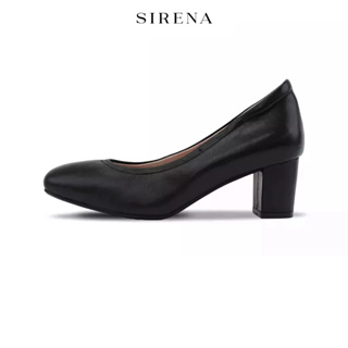 สินค้า SIRENA รองเท้าหนังแท้ ส้น 2 นิ้ว รุ่น TIANA สีดำ | รองเท้าคัทชูผู้หญิง