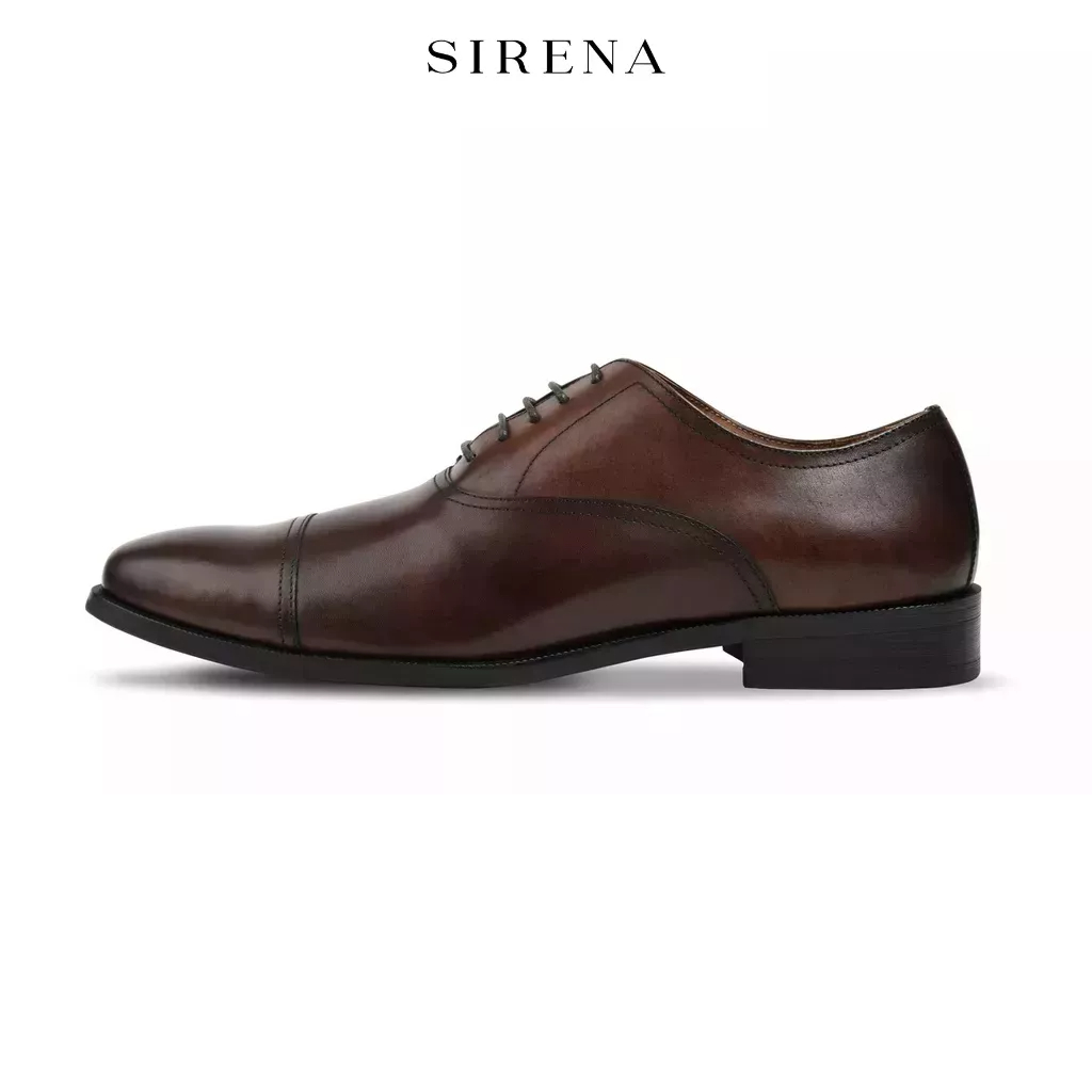ภาพหน้าปกสินค้าPAUL & SIRENA รองเท้าหนังแท้ ส้น 1.5 นิ้ว รุ่น DAVID สีน้ำตาลเข้ม  รองเท้าหนังผู้ชาย จากร้าน sirena_official บน Shopee