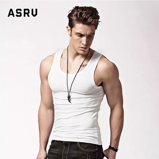 ASRV เสื้อกั๊กผู้ชาย โรงยิม ชุดออกกำลังกาย ระบายอากาศได้ดี เนื้อผ้านุ่ม ระบายอากาศได้ดี