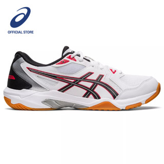 ASICS :  GEL-ROCKET 10 MEN CPS ผู้ชาย รองเท้าสำหรับกีฬาในร่ม ของแท้  WHITE/CLASSIC RED