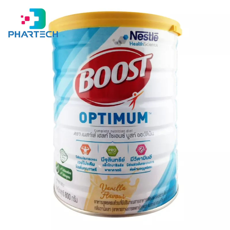 Nestle Boost Optimum Vanilla 800g บูสท์ ออปติมัม กลิ่นวานิลลา Shopee