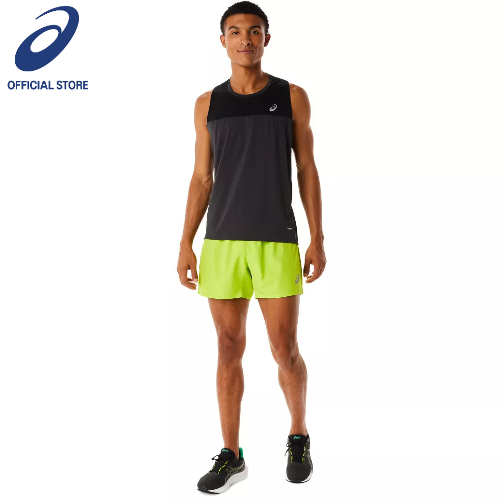 asics silver 5in short