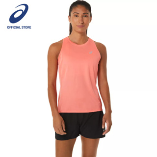 ASICS :  SILVER TANK WOMEN RUNNING ผู้หญิง เสื้อกล้าม ของแท้  PAPAYA