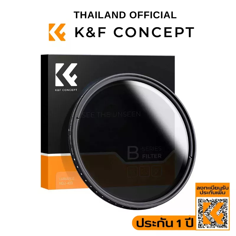 ภาพหน้าปกสินค้าK&F Nano-B Variable Fader ND2-ND400 Filter ประกันศูนย์ไทย 2 ปี จากร้าน kf_official บน Shopee