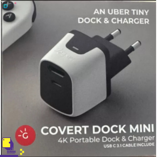 GENKI Covert Dock Mini (UK Plug) - 4K Portable Dock & Charger For Nintendo Switch