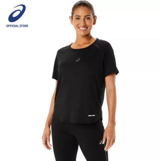 ASICS :  WOMEN ACTIBREEZE SHORT SLEEVE TOP WOMEN TRAINING ผู้หญิง เสื้อคอกลม ของแท้  PERFORMANCE BLACK