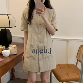 มาใหม่พร้อมส่ง💓 (AP029) miyong dress เดรส ผ้าทวีต สไตล์เกาหลี เดรสใส่ทำงาน ลูกคุณ ชุดทำงาน korean style