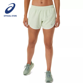 ASICS :  ICON 4IN SHORT WOMEN RUNNING ผู้หญิง กางเกงขาสั้น ของแท้  WHISPER GREEN