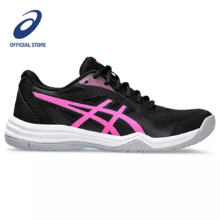 ASICS :  UPCOURT 5 WOMEN CPS ผู้หญิง รองเท้าสำหรับกีฬาในร่ม ของแท้  BLACK/HOT PINK