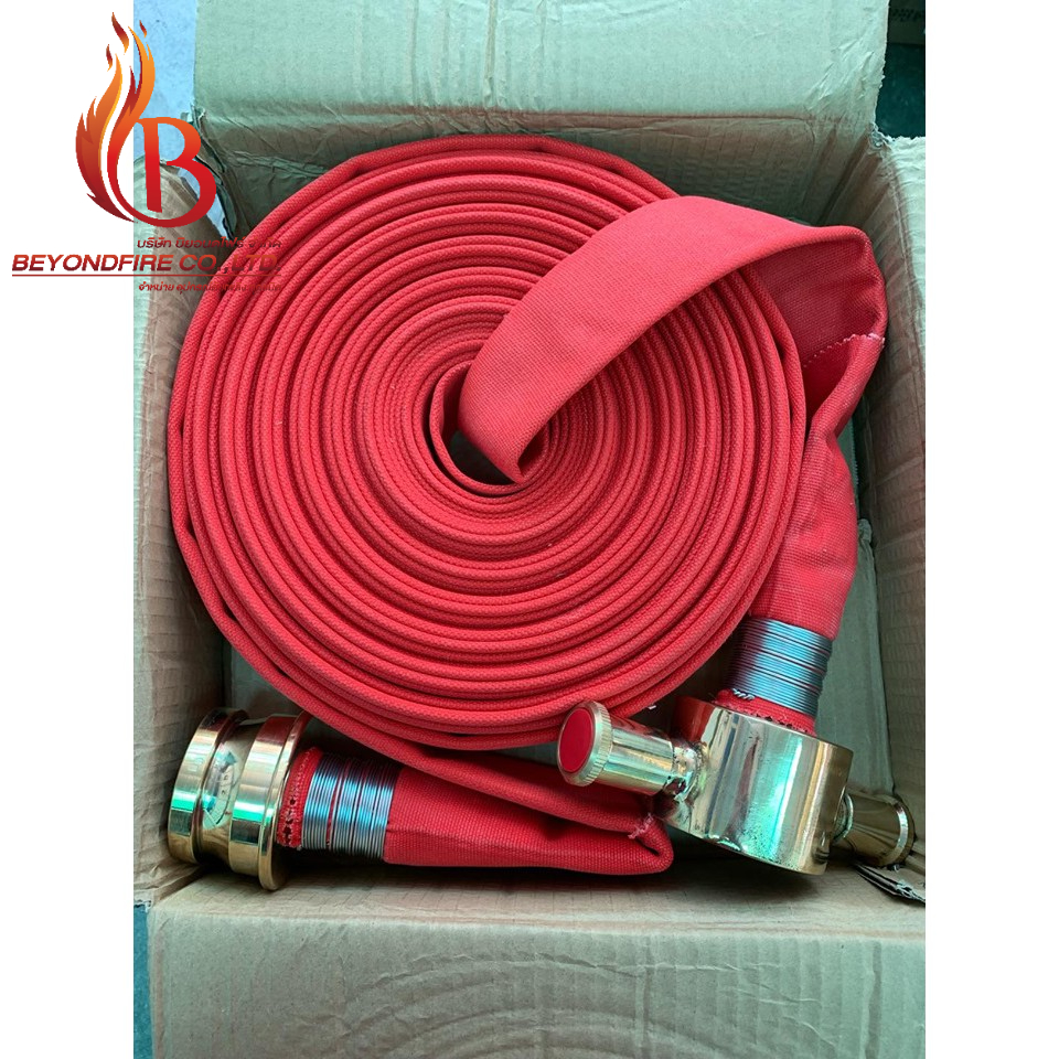 สายดับเพลิง-ชนิดผ้าใบ-สีแดง-ขนาด1-5-สายส่งน้ำดับเพลิง-fire-hose