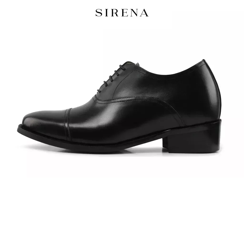 ภาพหน้าปกสินค้าPAUL & SIRENA รองเท้าหนังแท้ เสริมส้น 3 นิ้ว รุ่น ETHAN สีดำ  รองเท้าหนังผู้ชาย จากร้าน sirena_official บน Shopee