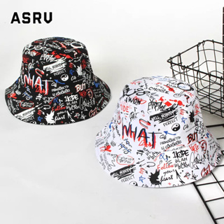 ASRV หมวก เวอร์ชั่นเกาหลีกราฟฟิตีแฟชั่นน้ำม่านบังแดดหมวกชาวประมงบุคลิกภาพแนวสตรีทชายและหญิงคู่ยุโรปและอเมริกาแฟชั่นฮิปฮอป