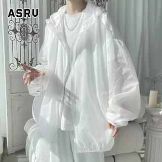 ASRV แจ็คเก็ตผู้ชายมาตรฐานแฟชั่นใหม่ญี่ปุ่นขี้เกียจง่าย ๆ คลุมด้วยผ้าแฟชั่นวัยรุ่นเสื้อกันลม