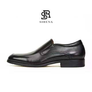 สินค้า PAUL & SIRENA รองเท้าหนังแท้ ส้น 1.5 นิ้ว รุ่น OLIVER สีดำ | รองเท้าหนังผู้ชาย