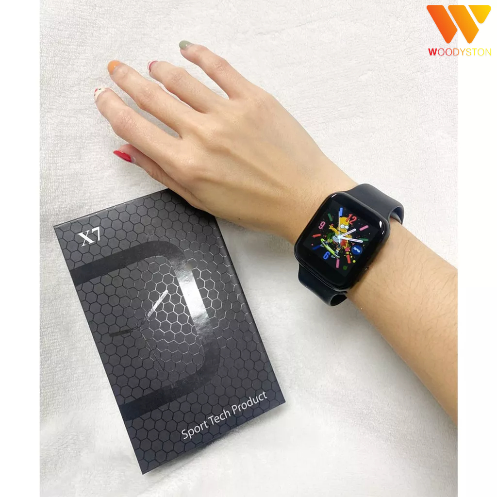 ภาพหน้าปกสินค้าใหม่ Smart Watch X7 นาฬิกาอัจฉริยะ สัมผัสได้เต็มจอ รองรับภาษาไทย วัดชีพจร watch6 เปลี่ยนรูปได้โทรได้ นาฬิกาข้อมือ จากร้าน woodyston บน Shopee