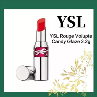 YSL Rouge Volupte Candy Glaze 3.2g #12 Coral Excitement วายเอสแอล ลิปสติกเนื้อสัมผัสเบา สบาย แนบเนียนตั้งแต่แรกสัมผัสกับ