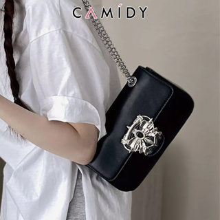 Camidy กระเป๋าสไตล์เกาหลีผู้หญิงกระเป๋ารักแร้สายโซ่ใหม่ความรู้สึกระดับไฮเอนด์ของ Messenger กระเป๋าสี่เหลี่ยมเล็กแฟชั่นกระเป๋าสไตล์คนดัง