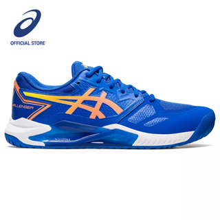 ASICS :  GEL-CHALLENGER 13 MEN CPS ผู้ชาย รองเท้าเทนนิส ของแท้  TUNA BLUE/SUN PEACH