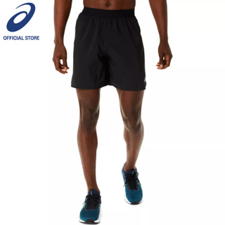 ASICS :  ROAD 2-N-1 7IN SHORT MEN RUNNING ผู้ชาย กางเกงขาสั้น ของแท้  PERFORMANCE BLACK/CARRIER GREY