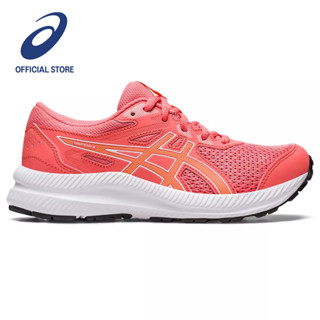 ASICS :  CONTEND 8 GS KIDS RUNNING เด็ก รองเท้าวิ่ง ของแท้  PAPAYA/SUMMER DUNE